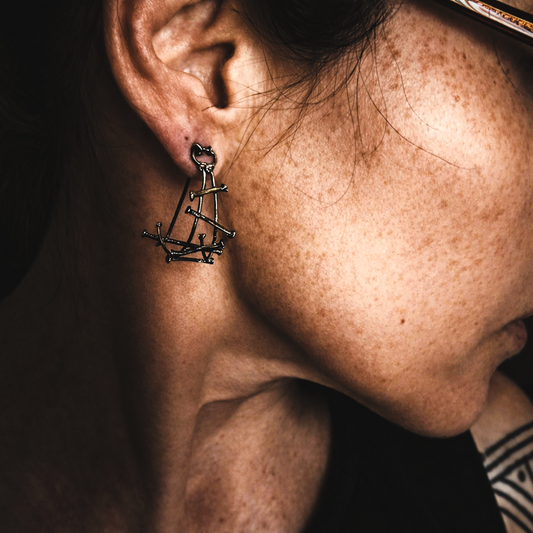 The Paths - Lightweight Silver Earrings