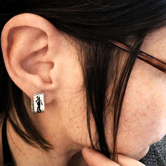 Links - Lightweight Silver Earrings