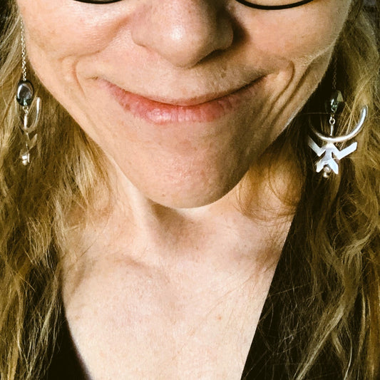 Nativity - Lightweight Silver Earrings