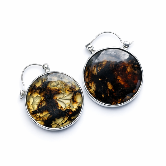 Calaveras - Heavy Silver Earrings